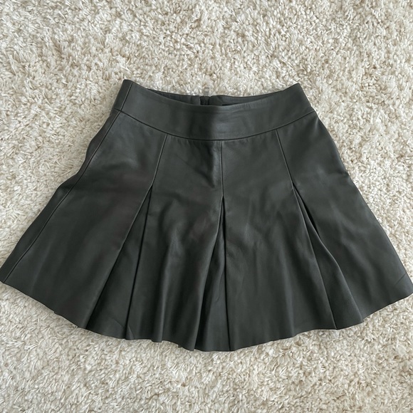 All Saints Dawson Leather Skirt - Picture 3 of 6